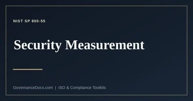 NIST SP 800-55 explained