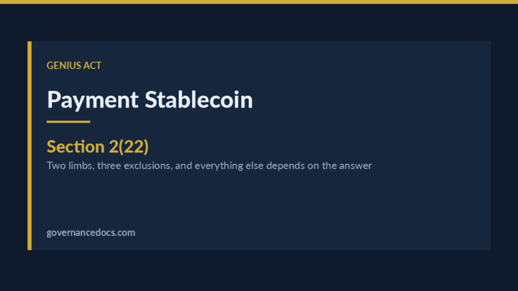 payment stablecoin — Payment Stablecoin: The Essential GENIUS Act Definition Explained