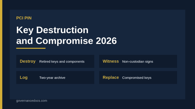 PCI PIN key destruction and compromise guide cover