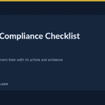 PDPL compliance checklist — PDPL Compliance Checklist: 20 Items in Order for Saudi Arabia