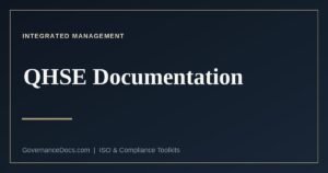 The four tiers of QHSE documentation