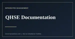 The four tiers of QHSE documentation