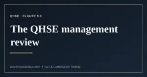 QHSE management review explained