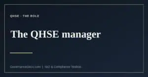 QHSE manager explained