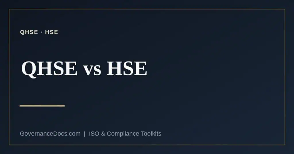 QHSE vs HSE explained