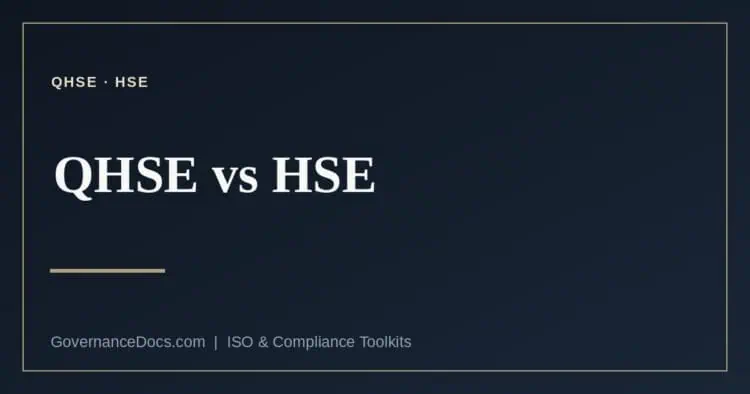 QHSE vs HSE explained