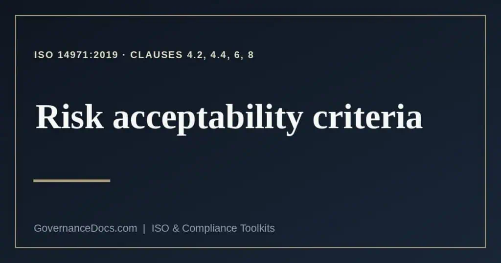 risk acceptability criteria explained