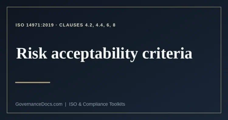 risk acceptability criteria explained