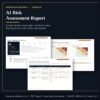 AI risk assessment report with heat maps and treatment plans for governance.