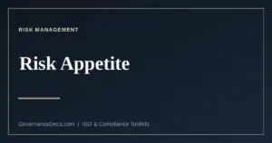 Risk appetite, tolerance and capacity