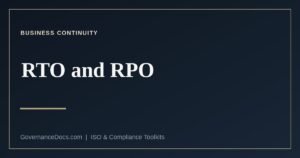 RTO and RPO explained