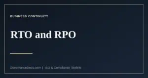RTO and RPO explained