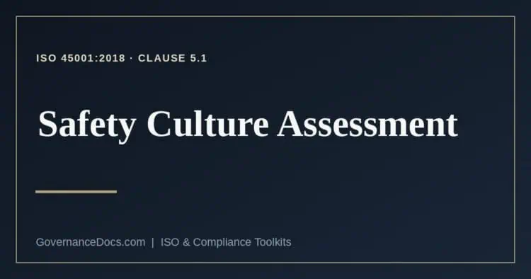 safety culture assessment explained