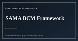 SAMA Business Continuity Management Framework explained