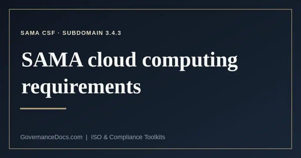SAMA cloud computing requirements explained