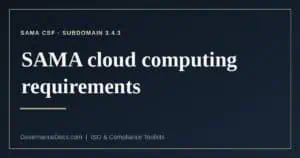 SAMA cloud computing requirements explained