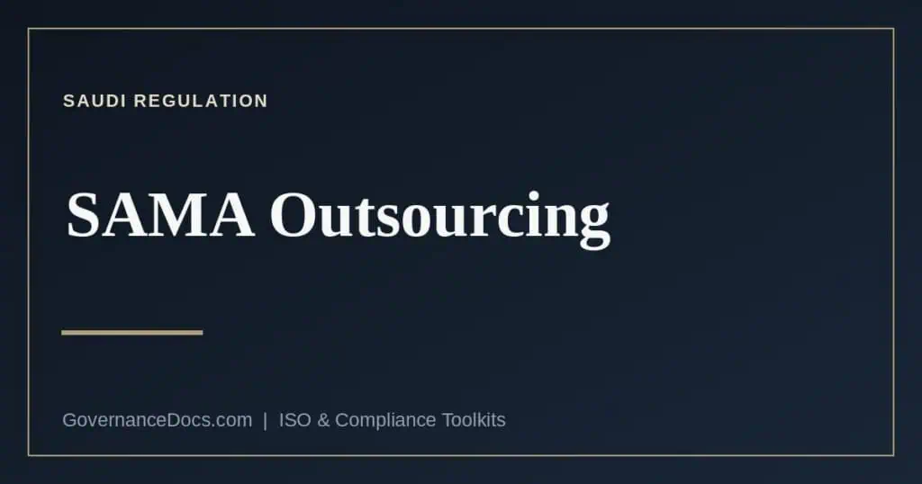 SAMA outsourcing rules explained