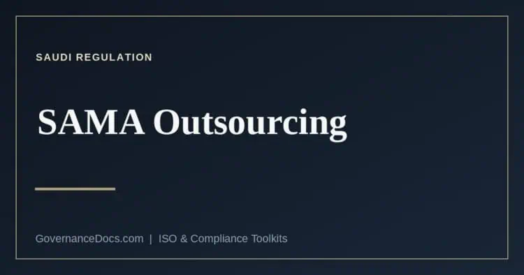 SAMA outsourcing rules explained