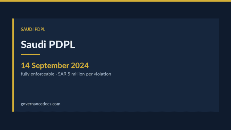 Saudi PDPL — Saudi PDPL: The Complete 2026 Guide to the Personal Data Protection Law