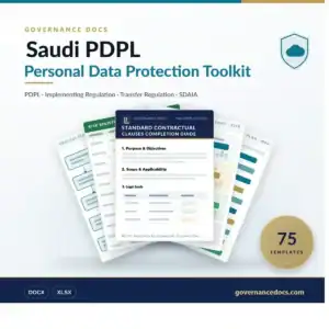 Saudi PDPL Toolkit - 75 Saudi data protection templates