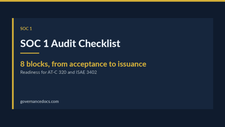 SOC 1 audit checklist — SOC 1 Audit Checklist: The Essential 2026 Readiness Guide