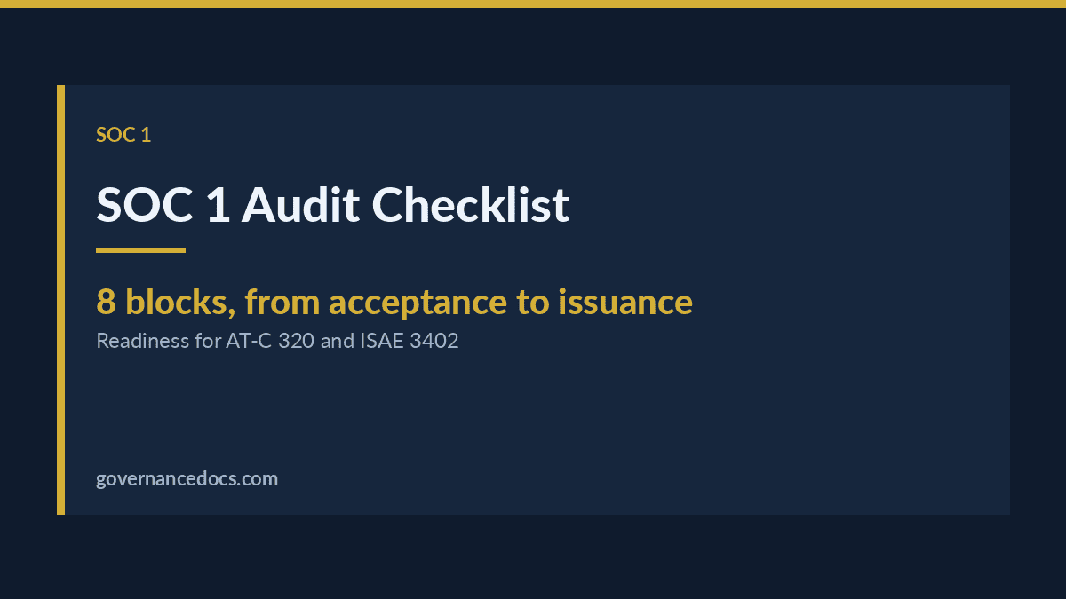 SOC 1 Audit Checklist: The Essential 2026 Readiness Guide SOC 1 audit checklist explained