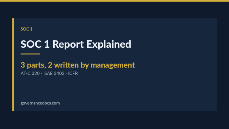 SOC 1 report — SOC 1 Report Explained: The Complete 2026 Guide