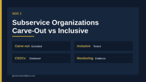 SOC 1 subservice organization carve-out vs inclusive method