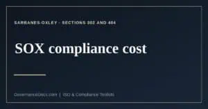 SOX compliance cost explained