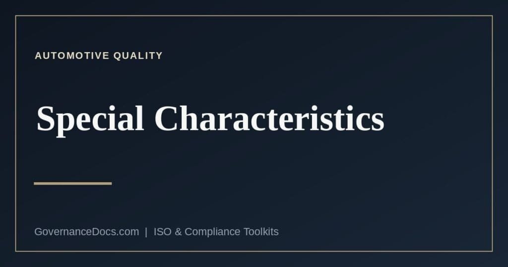 Special characteristics in IATF 16949