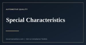 Special characteristics in IATF 16949