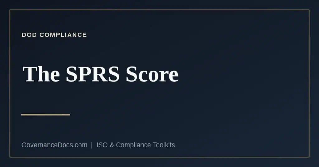 The SPRS score explained