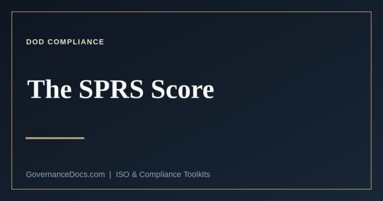 The SPRS score explained