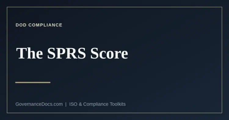 The SPRS score explained