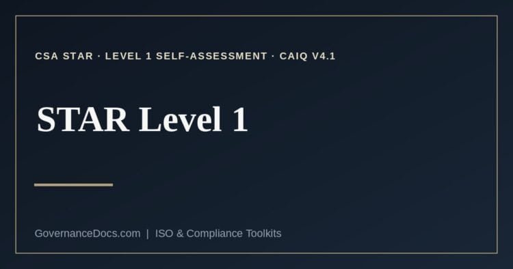 STAR Level 1 explained