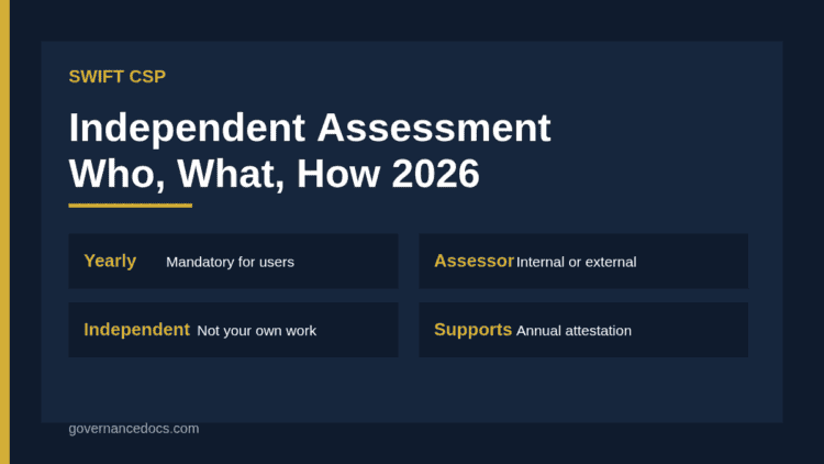 SWIFT CSP independent assessment guide cover