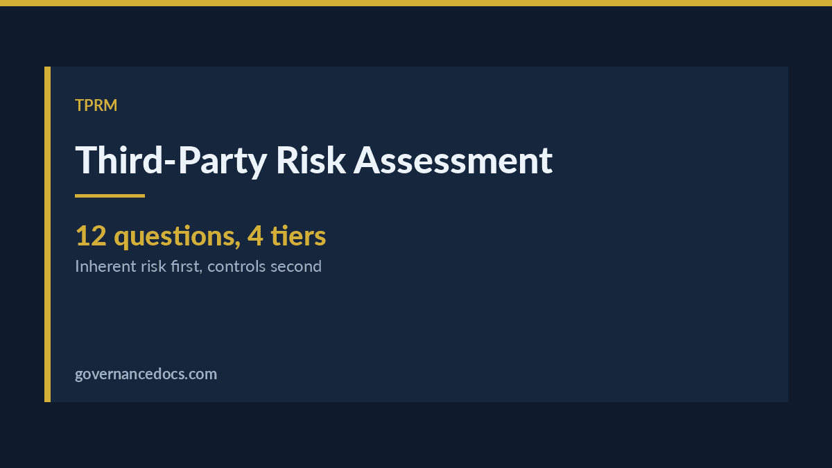 Third-Party Risk Assessment: Tiering, Due Diligence Depth and Scoring (2026 Guide) third-party risk assessment explained