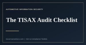 TISAX audit checklist guide for VDA ISA 2027
