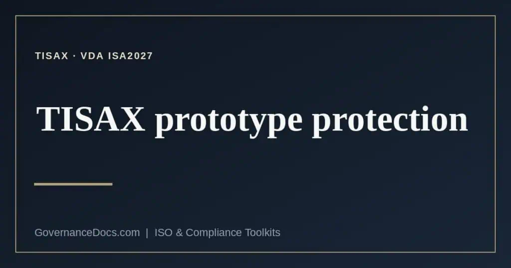 TISAX prototype protection explained