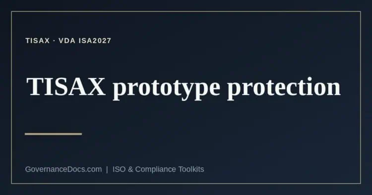 TISAX prototype protection explained