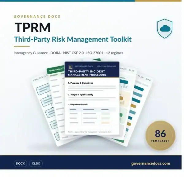 TPRM Toolkit - 86 third-party risk management templates