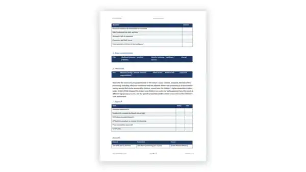 UK GDPR Toolkit sample: GDL-UKGDPR-REC-005 - DPIA Template