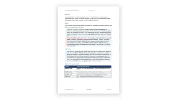 UK GDPR Toolkit sample: GDL-UKGDPR-RTS-008 - Data Protection Complaints Procedure