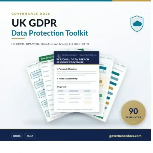 UK GDPR Toolkit - 90 UK data protection templates