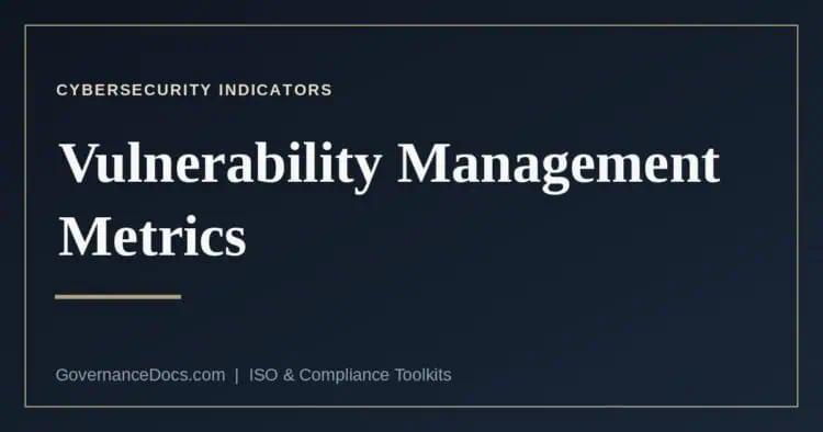 vulnerability management metrics explained