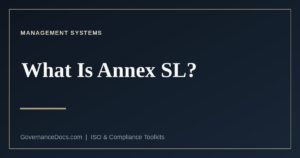 Annex SL harmonized structure: the ten ISO management system clauses