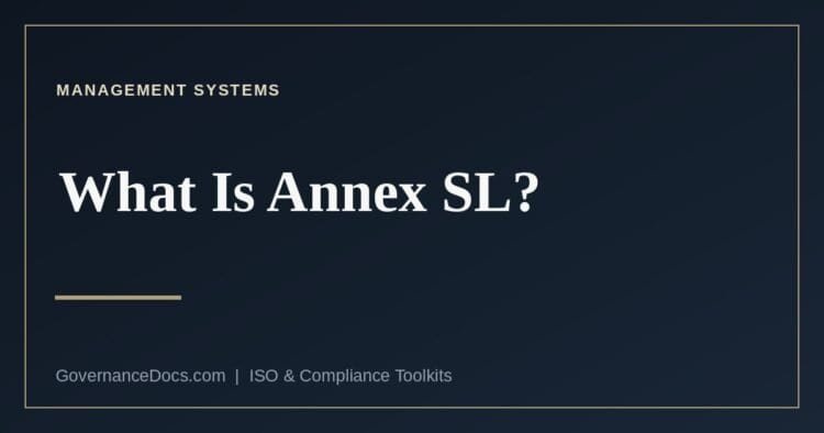 Annex SL harmonized structure: the ten ISO management system clauses