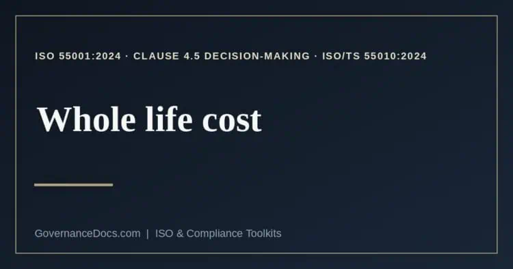 whole life cost explained