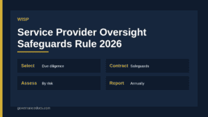 WISP service provider oversight under the FTC Safeguards Rule