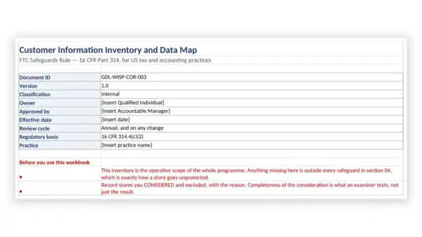 Wisp Toolkit 07 Gdl Wisp Cor 003 Customer Information Inventory And 600x338 template preview